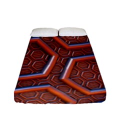 3d Abstract Patterns Hexagons Honeycomb Fitted Sheet (full/ Double Size)