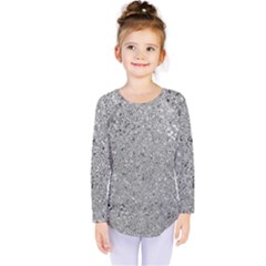 Abstract Flowing And Moving Liquid Metal Kids  Long Sleeve Tee