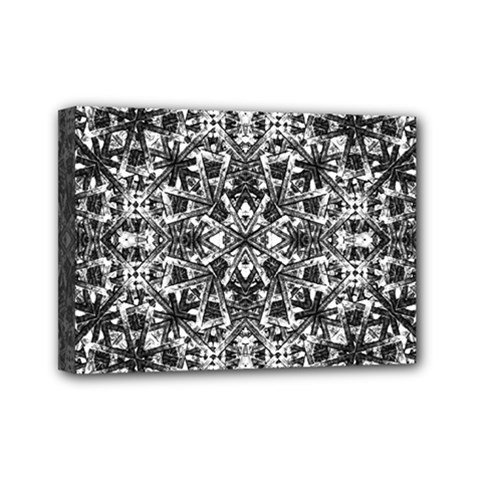 Modern Oriental Pattern Mini Canvas 7  X 5 