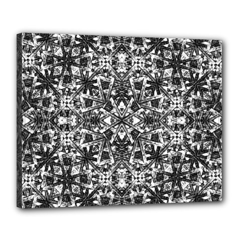 Modern Oriental Pattern Canvas 20  X 16 