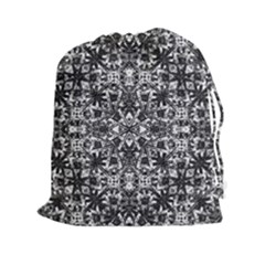 Modern Oriental Pattern Drawstring Pouches (xxl) by dflcprints