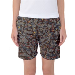 A Complex Maze Generated Pattern Women s Basketball Shorts