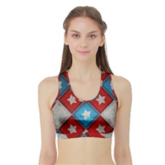 Atar Color Sports Bra With Border