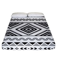 Aztec Pattern Fitted Sheet (queen Size)