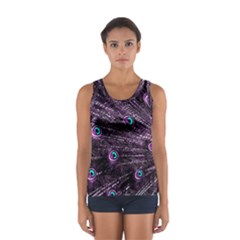 Bird Color Purple Passion Peacock Beautiful Women s Sport Tank Top  by Amaryn4rt