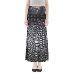 Black Alligator Leather Maxi Skirts by Amaryn4rt