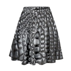 Black Alligator Leather High Waist Skirt by Amaryn4rt