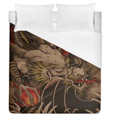 Chinese Dragon Duvet Cover (queen Size)