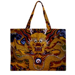 Chinese Dragon Pattern Zipper Mini Tote Bag