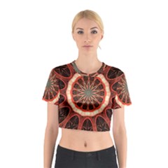 Circle Pattern Cotton Crop Top by Amaryn4rt