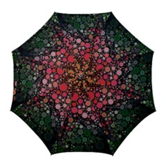 Circle Abstract Golf Umbrellas by Amaryn4rt