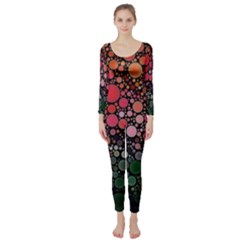 Circle Abstract Long Sleeve Catsuit