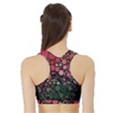 Circle Abstract Sports Bra with Border View2