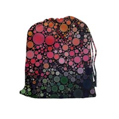 Circle Abstract Drawstring Pouches (extra Large)