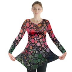 Circle Abstract Long Sleeve Tunic 