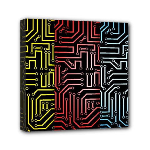 Circuit Board Seamless Patterns Set Mini Canvas 6  X 6 