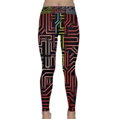 Circuit Board Seamless Patterns Set Classic Yoga Leggings