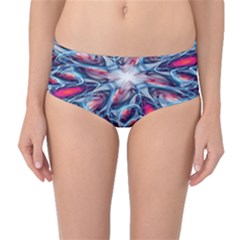 Creative Abstract Mid-waist Bikini Bottoms