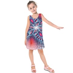 Creative Abstract Kids  Sleeveless Dress