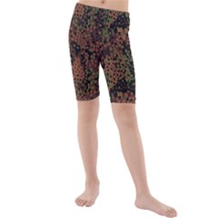 Digital Camouflage Kids  Mid Length Swim Shorts