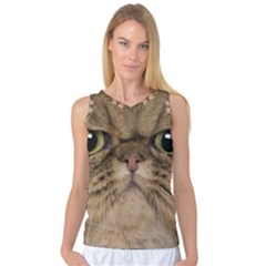 Cute Persian Cat Face In Closeup Women s Basketball Tank Top