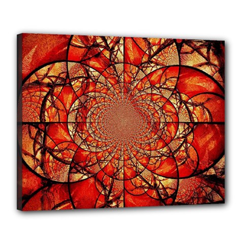 Dreamcatcher Stained Glass Canvas 20  X 16  by Amaryn4rt