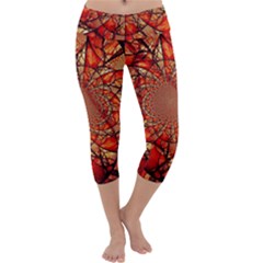 Dreamcatcher Stained Glass Capri Yoga Leggings by Amaryn4rt