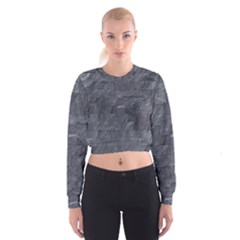 Excellent Seamless Slate Stone Floor Texture Women s Cropped Sweatshirt by Amaryn4rt