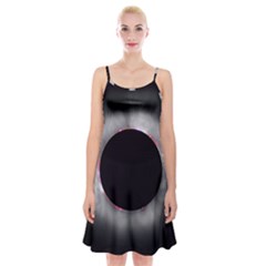 Solar Eclipse Spaghetti Strap Velvet Dress by Amaryn4rt