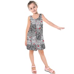 Sribble Plaid Kids  Sleeveless Dress by Amaryn4rt