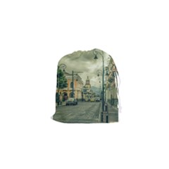 Historic Center Urban Scene At Riobamba City, Ecuador Drawstring Pouches (xs)  by dflcprints