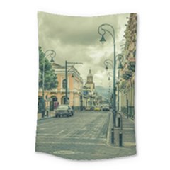 Historic Center Urban Scene At Riobamba City, Ecuador Small Tapestry by dflcprints