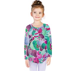 Frosted Sea Glass Kids  Long Sleeve Tee