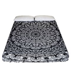 Mandala Boho Inspired Hippy Hippie Design Fitted Sheet (queen Size)