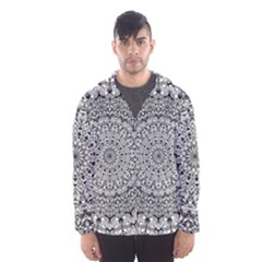 Mandala Boho Inspired Hippy Hippie Design Hooded Wind Breaker (men)