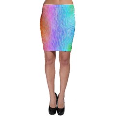 Abstract Color Pattern Textures Colouring Bodycon Skirt by Simbadda