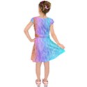 Abstract Color Pattern Textures Colouring Kids  Short Sleeve Dress View2