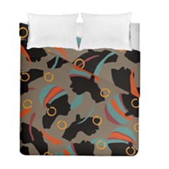 African Women Ethnic Pattern Duvet Cover Double Side (full/ Double Size)