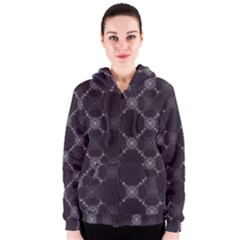 Abstract Seamless Pattern Women s Zipper Hoodie by Simbadda