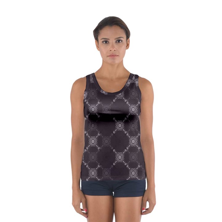 Abstract Seamless Pattern Women s Sport Tank Top 