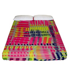 Abstract Pattern Fitted Sheet (king Size)