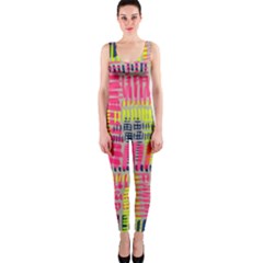 Abstract Pattern Onepiece Catsuit