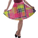 Abstract Pattern A-line Skater Skirt View1