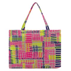 Abstract Pattern Medium Zipper Tote Bag