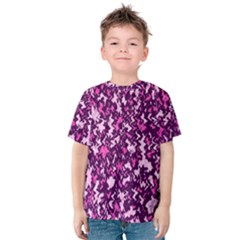 Chic Camouflage Colorful Background Kids  Cotton Tee