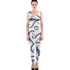 Fish Pattern Onepiece Catsuit by Simbadda