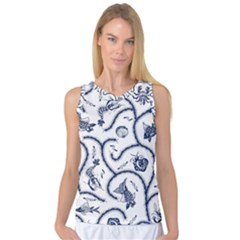 Fish Pattern Women s Basketball Tank Top