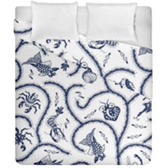 Fish Pattern Duvet Cover Double Side (california King Size)