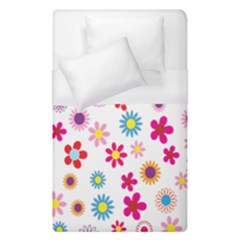 Colorful Floral Flowers Pattern Duvet Cover (single Size)