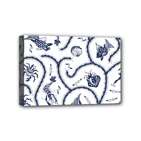 Fish Pattern Mini Canvas 6  X 4 